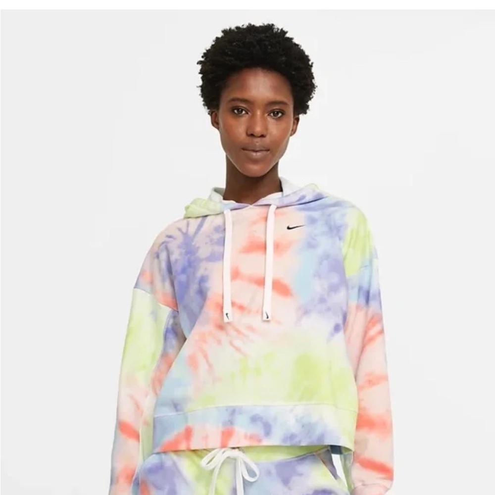Nike Hoodie Size M Oversized Big Kids Adults Pastel Tie-Dye  Red, Yellow, Blue - Picture 12 of 12